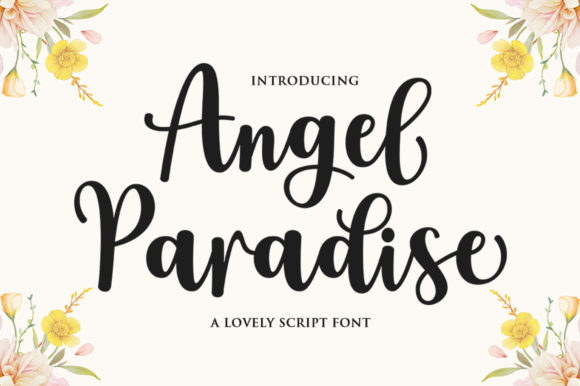 Angel Paradise: An Elegant Script Font for Thoughtful Branding