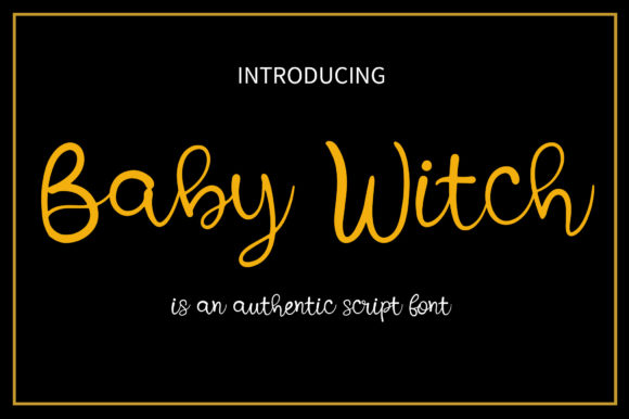 Baby Witch Font for Handmade Creators