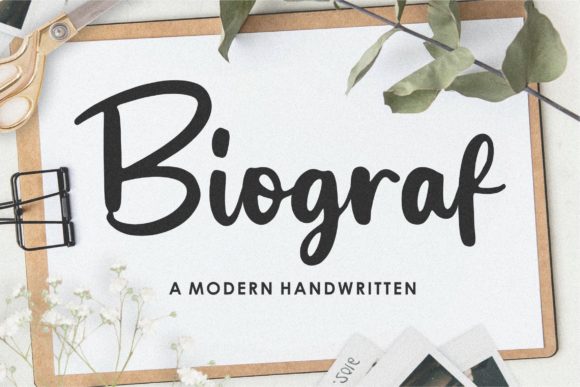 Biograf: A Handwritten Font That Feels Like a Thoughtful First Impression