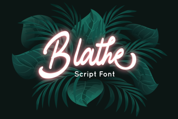 Blathe: A Modern Handwritten Typeface for Thoughtful Design