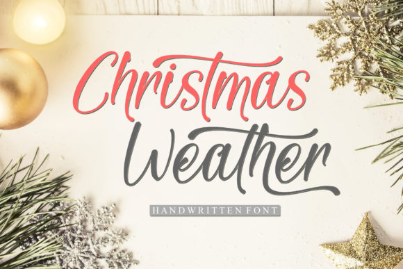 Christmas Weather: A Refined Script Font for Editorial Warmth