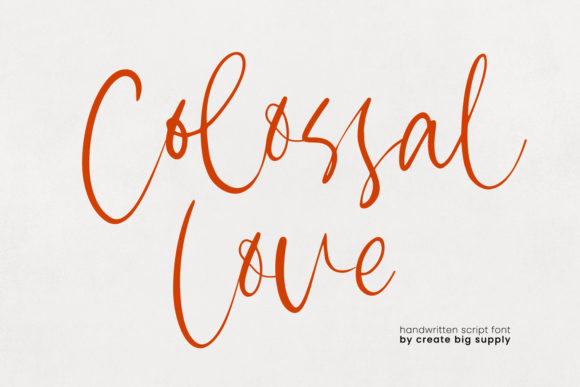Colossal Love: A Font That Adds Heart to Your Brand