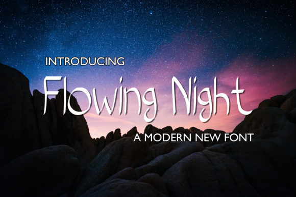 Flowing Night: A Light Handwritten Font That Feels Human