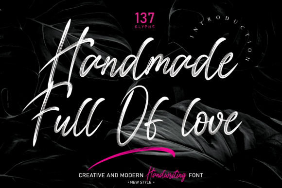 Handmade Full of Love: A Refined Script Font for Thoughtful Branding