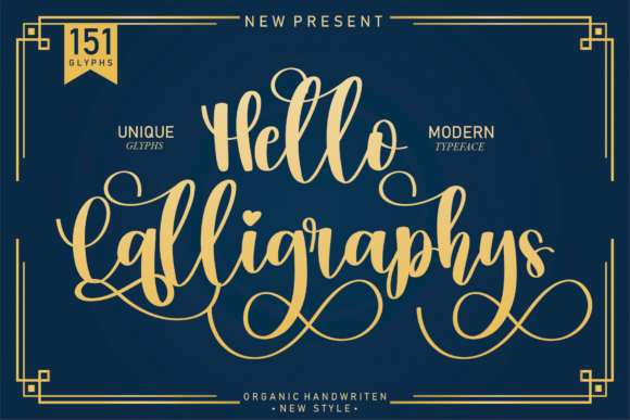 Hello Calligraphys: A Delicate Script Font for Elegant Branding