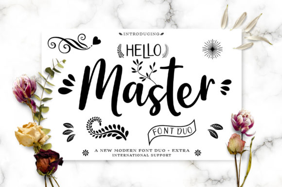 Hello Master Trio: A Versatile Script & Sans Serif Font for Makers