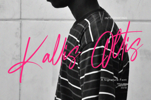 Kallis Ottis: A Stylish Script Font for Handmade Labels & Printables