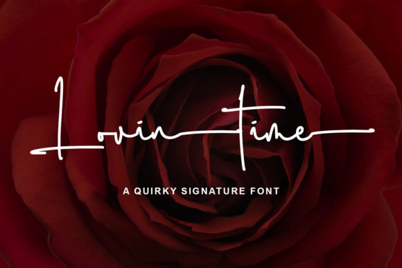 Lovintime: A Refined Script Font for Editorial Elegance