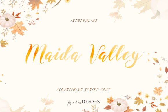 Maida Valley: A Flowing Handwritten Font for Authentic Brand Identity
