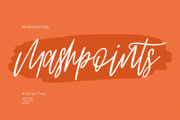 Mashpoints Script Font for Handmade Labels & Printables