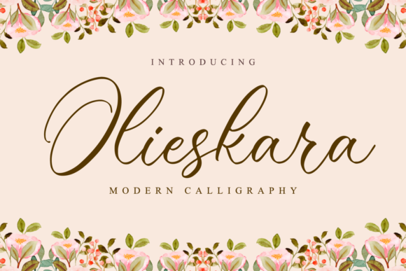 Olieskara: A Script Font for Campaigns That Speak Gracefully