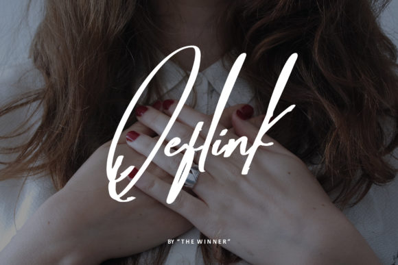 Qeflink: A Stylish Script Font for Editorial Design