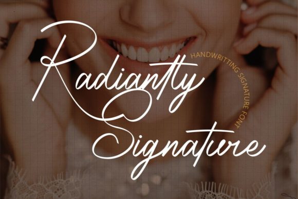 Radiantly Signature: A Delicate Script Font for Thoughtful Editorial Moments