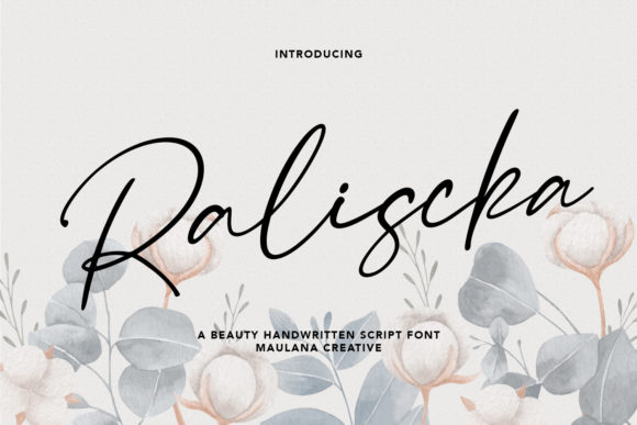 Raliscka: A Refined Script Font for Polished Branding