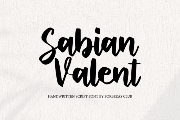 Sabian Valent: A Premium Script Font for Elegant Branding