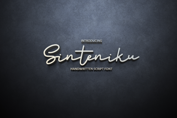 Sinteniku: A Script Font for Editorial Elegance