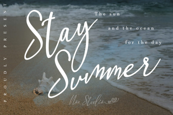 Stay Summer Handwritten Font for Crafters & Sellers