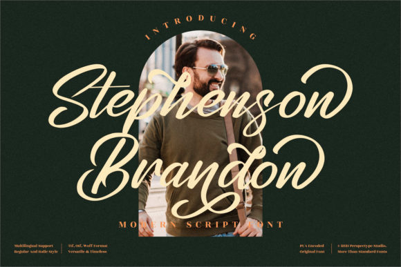 Stephenson Brandon: A Warm, Polished Script Font for Real Small Business Branding