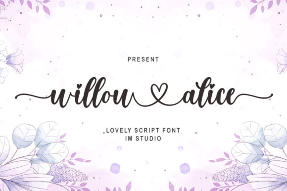 Willow Alice: A Refined Script Font for Brand Elegance